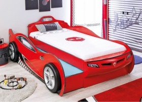 CARBED Кровать-машина Coupe с выдвижной кроватью Red 20.03.1306.00 в Яровом - yarovoe.katalogmebeli.com | фото