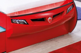 CARBED Кровать-машина Coupe с выдвижной кроватью Red 20.03.1306.00 в Яровом - yarovoe.katalogmebeli.com | фото 2