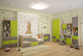 Детская комната Пуговка в Яровом - yarovoe.katalogmebeli.com | фото