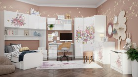 Детская комната Совушки (Белый/корпус Выбеленное дерево) в Яровом - yarovoe.katalogmebeli.com | фото 2