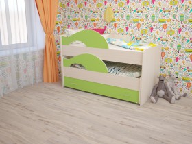 Кровать детская Радуга 1600 Млечный дуб/Венге в Яровом - yarovoe.katalogmebeli.com | фото 8