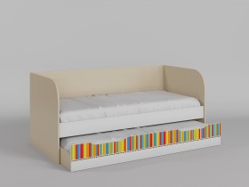 Диван-кровать Клаксон без машинок (Белый/корпус Клен) в Яровом - yarovoe.katalogmebeli.com | фото