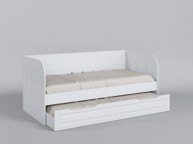 Диван-кровать Классика (Белый/корпус Выбеленное дерево) в Яровом - yarovoe.katalogmebeli.com | фото 1
