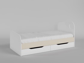 Диван-кровать Санни (Белый/корпус Клен) в Яровом - yarovoe.katalogmebeli.com | фото 2