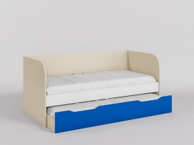 Диван-кровать Скай (Синий/Белый/корпус Клен) в Яровом - yarovoe.katalogmebeli.com | фото