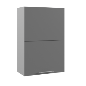 Капля ВПГПМ 600 Шкаф верхний высокий Blum Aventos HF (Лайм глянец/корпус Серый) в Яровом - yarovoe.katalogmebeli.com | фото