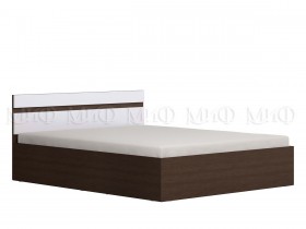 Ким кровать 1,4 (Венге/белый глянец) в Яровом - yarovoe.katalogmebeli.com | фото