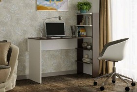 Компьютерный стол №3 (Венге/Белый) в Яровом - yarovoe.katalogmebeli.com | фото
