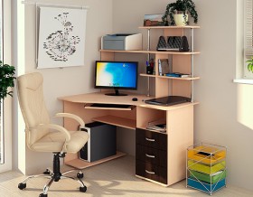 Компьютерный стол Форест NEW (венге/лоредо) в Яровом - yarovoe.katalogmebeli.com | фото