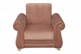 Кресло для отдыха "Порто" (велюр киви корица / микровельвет крем) в Яровом - yarovoe.katalogmebeli.com | фото 8