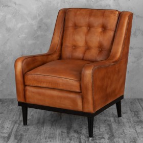 Кресло кожаное Элегант (Бордовый) в Яровом - yarovoe.katalogmebeli.com | фото 2