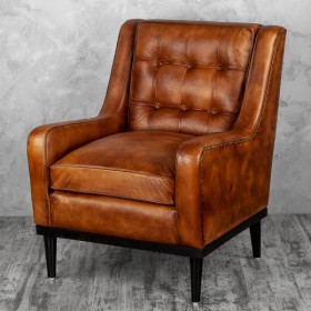 Кресло кожаное Элегант (Бордовый) в Яровом - yarovoe.katalogmebeli.com | фото 4