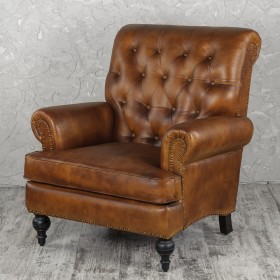 Кресло кожаное Чарльз в Яровом - yarovoe.katalogmebeli.com | фото 1