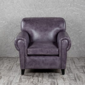 Кресло кожаное Элегант (Фиолетовый) в Яровом - yarovoe.katalogmebeli.com | фото 4