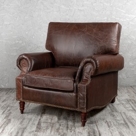 Кресло кожаное Лофт Аристократ (ширина 1100 мм) в Яровом - yarovoe.katalogmebeli.com | фото