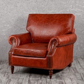 Кресло кожаное Лофт Аристократ (кожа буйвола) в Яровом - yarovoe.katalogmebeli.com | фото 1