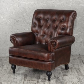 Кресло кожаное Лофт Чарльз в Яровом - yarovoe.katalogmebeli.com | фото