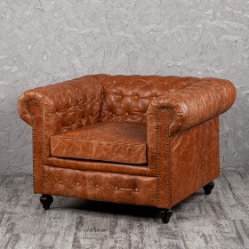 Кресло кожаное Лофт Честер (кожа буйвола) в Яровом - yarovoe.katalogmebeli.com | фото