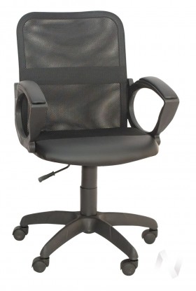 Кресло компьютерное Элегия М2 (черный/ткань сетка черная) в Яровом - yarovoe.katalogmebeli.com | фото