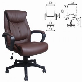 Кресло офисное BRABIX Enter EX-511 (коричневый) в Яровом - yarovoe.katalogmebeli.com | фото