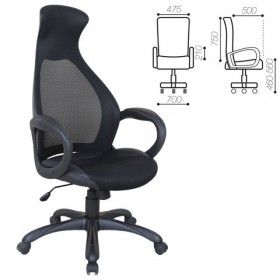 Кресло офисное BRABIX Genesis EX-517 (черное) в Яровом - yarovoe.katalogmebeli.com | фото