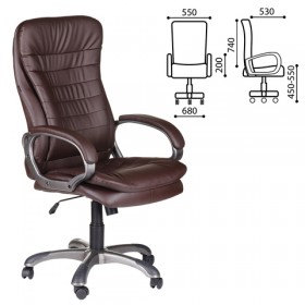 Кресло офисное BRABIX Omega EX-589 (коричневое) в Яровом - yarovoe.katalogmebeli.com | фото