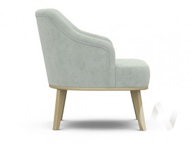 Кресло отдыха Комфорт-5 низкая спинка (бесцветный лак/FRESCA BRILLIANT) в Яровом - yarovoe.katalogmebeli.com | фото 2
