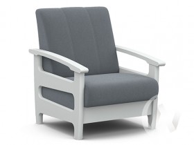 Кресло для отдыха Омега (снег лак/CATANIA SILVER) в Яровом - yarovoe.katalogmebeli.com | фото