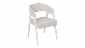 Кресло «Техас 1» (Белый матовый/Шенилл Estetica Vanille №220) в Яровом - yarovoe.katalogmebeli.com | фото 1