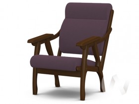 Кресло Вега-10 (орех лак/ULTRA PLUM) в Яровом - yarovoe.katalogmebeli.com | фото 1