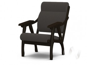 Кресло Вега-10 (венге лак/ULTRA GRAFIT) в Яровом - yarovoe.katalogmebeli.com | фото 1