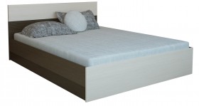 Кровать 0,8м Юнона с настилом (Венге / Дуб) в Яровом - yarovoe.katalogmebeli.com | фото 2