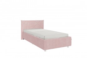 Кровать 0.9 Бест с основанием (Нежно-розовый велюр) в Яровом - yarovoe.katalogmebeli.com | фото