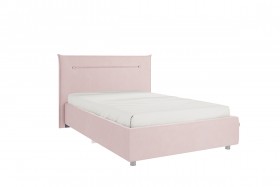 Кровать 1,2 Альба с основанием (Нежно-розовый велюр) в Яровом - yarovoe.katalogmebeli.com | фото