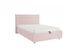 Кровать 1,2 Альба (Нежно-розовый велюр/под-мех) в Яровом - yarovoe.katalogmebeli.com | фото