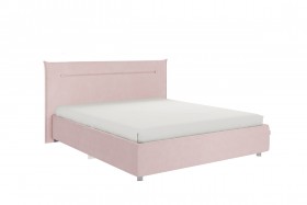 Кровать 1,6 Альба с основанием (Нежно-розовый велюр) в Яровом - yarovoe.katalogmebeli.com | фото 1