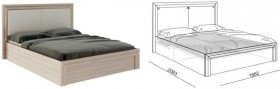 Кровать 1,6 Глэдис (М32) с подъемным механизмом Распродажа в Яровом - yarovoe.katalogmebeli.com | фото 2