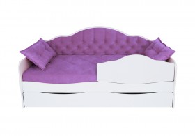 Кровать 170 серии Иллюзия Лайт 1 ящик 32 Фиолетовый (подушки) в Яровом - yarovoe.katalogmebeli.com | фото