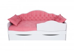 Кровать 170 серии Иллюзия Лайт 1 ящик 89 Розовый (подушки) в Яровом - yarovoe.katalogmebeli.com | фото 1