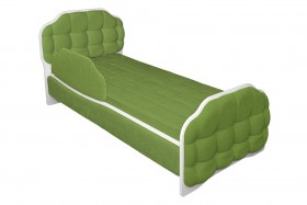 Кровать 180 Атлет 76 Зелёный (мягкий бортик) в Яровом - yarovoe.katalogmebeli.com | фото