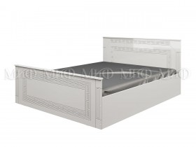 Кровать Афина-1 1,4 м (Белый/Белый глянец) в Яровом - yarovoe.katalogmebeli.com | фото