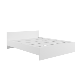Кровать без ящ. М1600 Мадера Белый в Яровом - yarovoe.katalogmebeli.com | фото