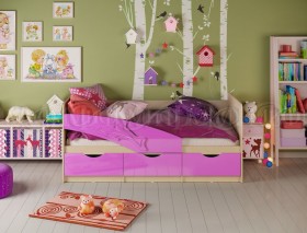 Кровать детская 1,6м Дельфин (Сиреневый металлик) в Яровом - yarovoe.katalogmebeli.com | фото