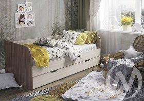 Кровать детская Балли 2-х уровневая (шимо темный/шимо светлый) в Яровом - yarovoe.katalogmebeli.com | фото 1