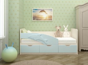 Кровать детская 1,6м Дельфин (Розовый металлик) в Яровом - yarovoe.katalogmebeli.com | фото
