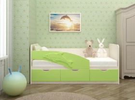 Кровать детская 1,6м Дельфин (Розовый металлик) в Яровом - yarovoe.katalogmebeli.com | фото 2