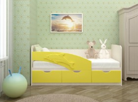Кровать детская 1,6м Дельфин (Розовый металлик) в Яровом - yarovoe.katalogmebeli.com | фото 3