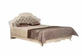 Кровать двойная "Кантри" (вудлайн кремовый/патина/ортопед/1820) в Яровом - yarovoe.katalogmebeli.com | фото