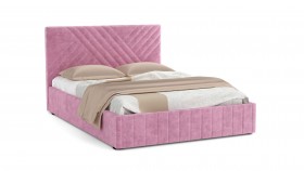 Кровать Гамма ш. 1400 (без основания для хранения) (велюр тенерифе розовый) в Яровом - yarovoe.katalogmebeli.com | фото