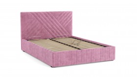 Кровать Гамма ш. 1400 (без основания для хранения) (велюр тенерифе розовый) в Яровом - yarovoe.katalogmebeli.com | фото 3